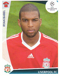 Ryan Babel Liverpool samolepka UEFA Champions League 2009/10 #291